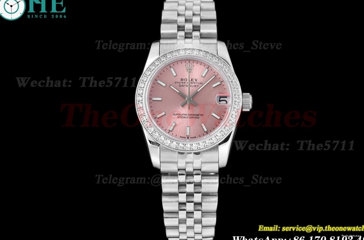 Pink MY8215 Dia SS 28mm Stk GDF SS Datejust 0512